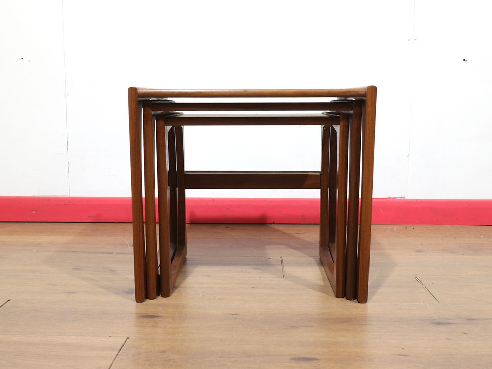 Thumbnail: Mid Century Modern Vintage Teak Quadrille Nesting Ends Tables by G Plan