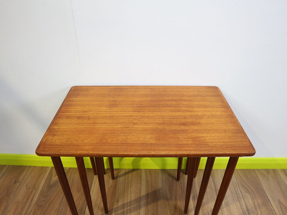 Thumbnail: Vintage Danish Teak H W Klein Bramin Nest Of Tables