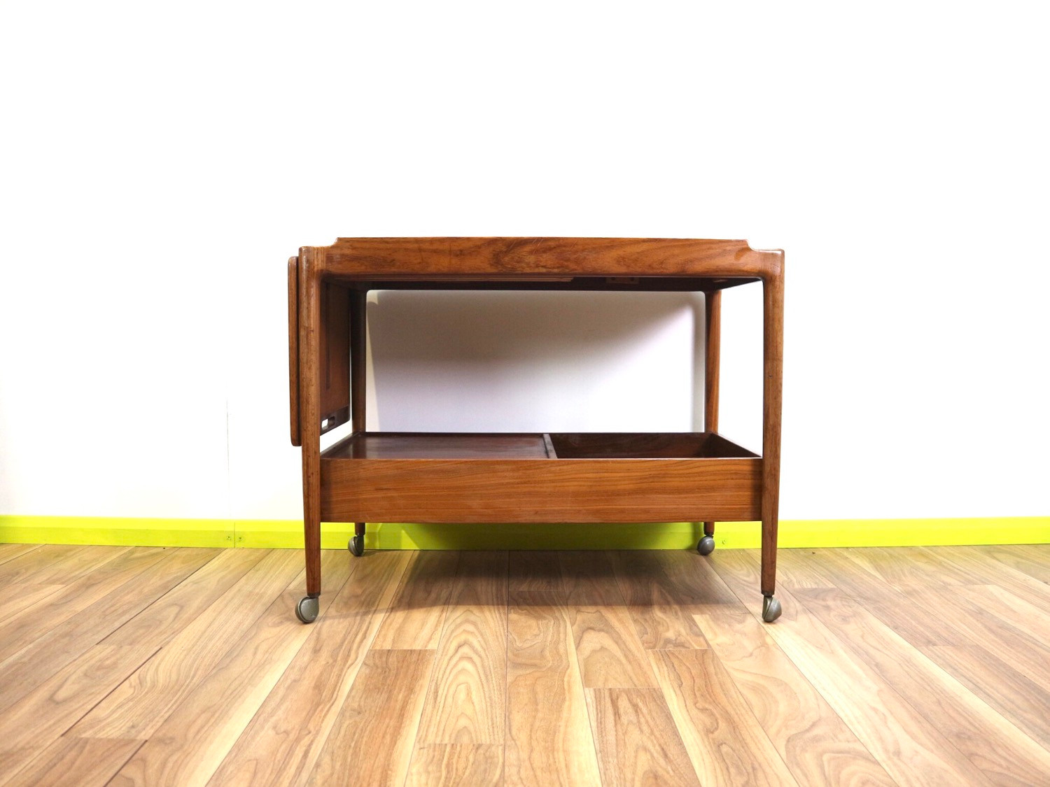Midcentury teak Danish teak retro drink trolley by LB Kofod Larsen for G Plan