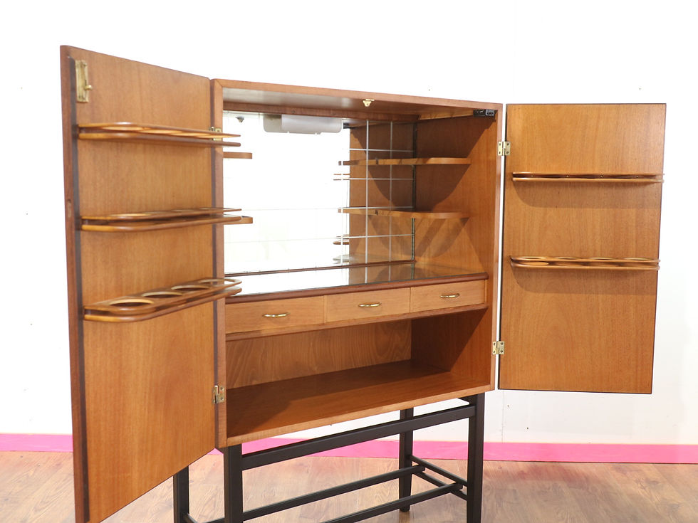 Thumbnail: Mid Century Modern Rosewood Cocktail bar Cabinet by Förenade Möbler Linköping