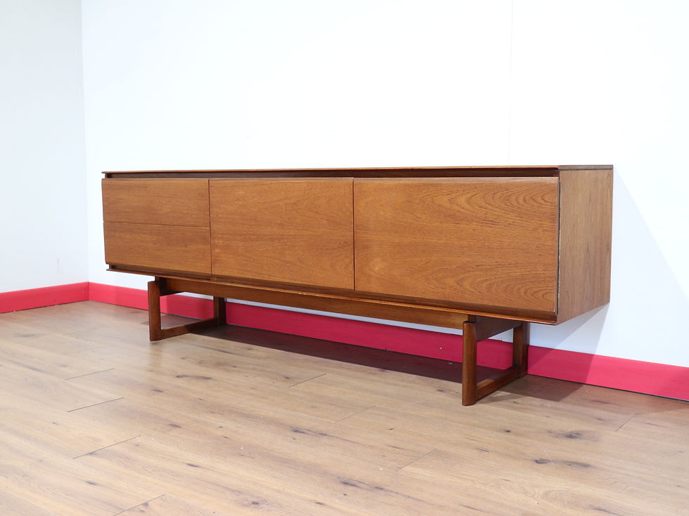 Thumbnail: Mid Century Modern Vintage Teak Credenza Sideboard by White and Newton 