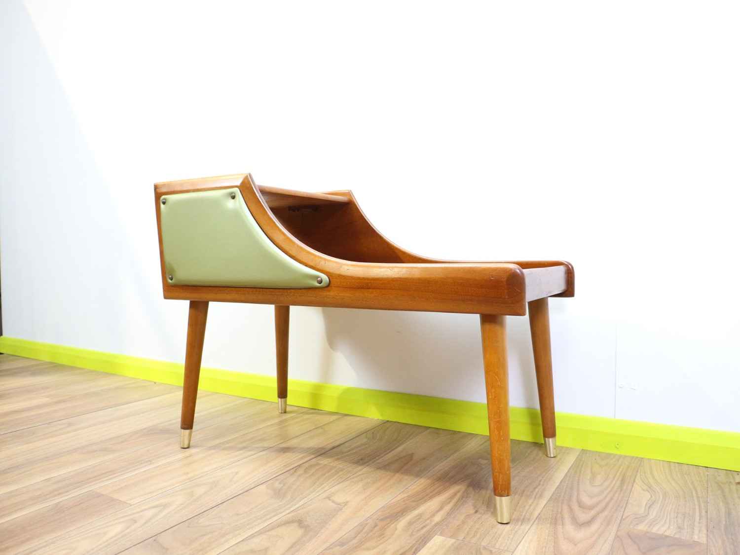 Mid Century Chippy Heath Telephone Table
