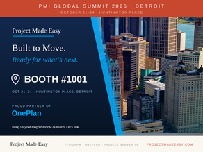 Meet Project Made Easy at PMI Global Summit 2026 in Detroit