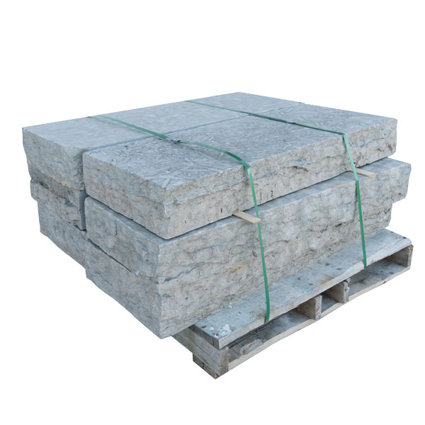 Huron Gray Rockfaced Thermal Step Outdoor Landscape