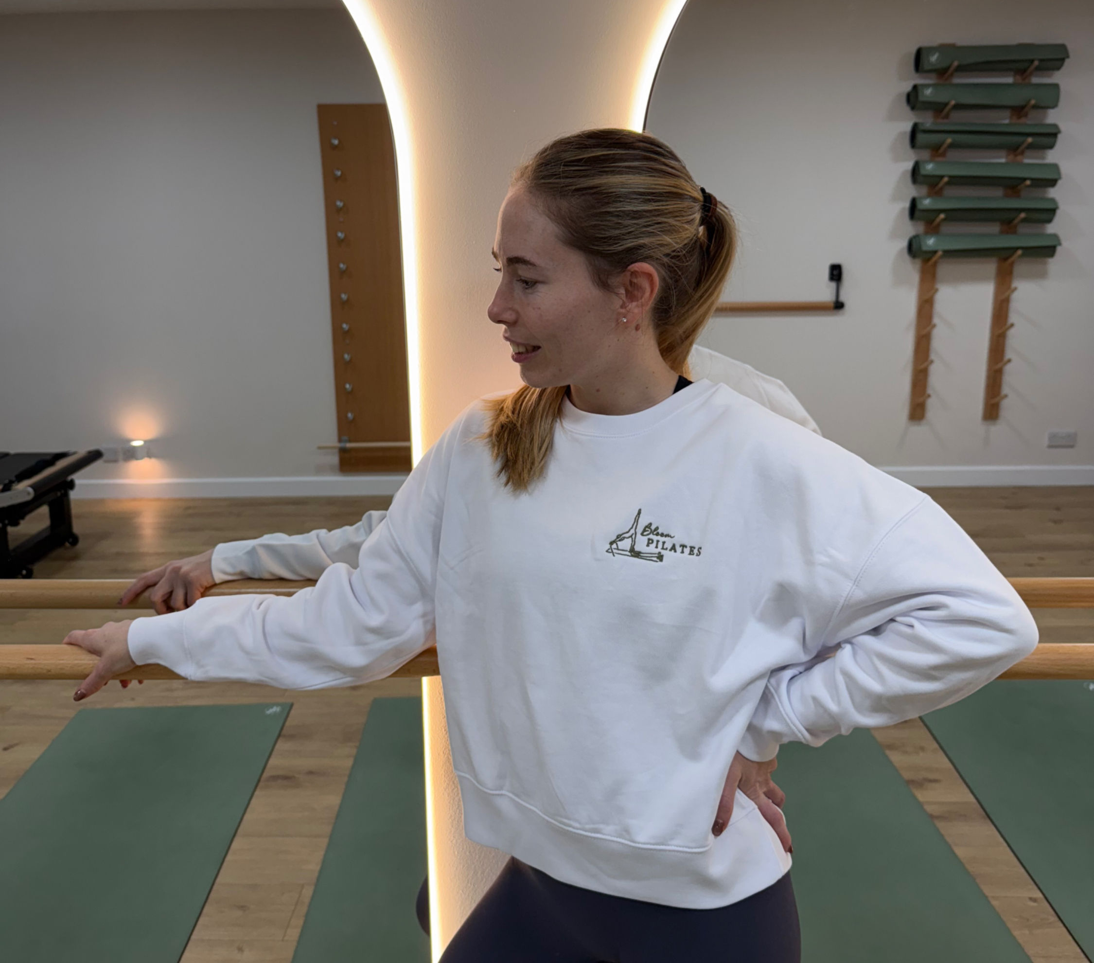 Bloom Crewneck Cropped Sweatshirt (Ladies)