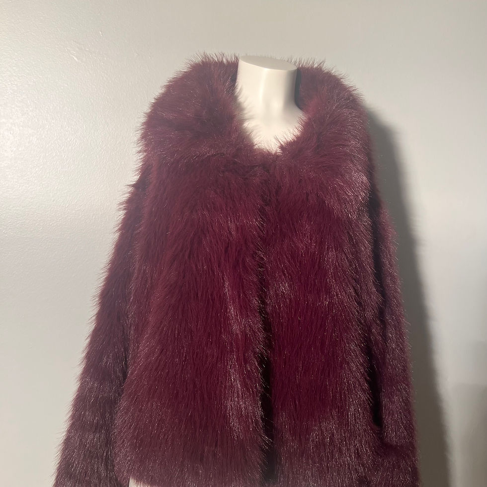 Thumbnail: NEW WOMEN NB FAUX FUR COAT