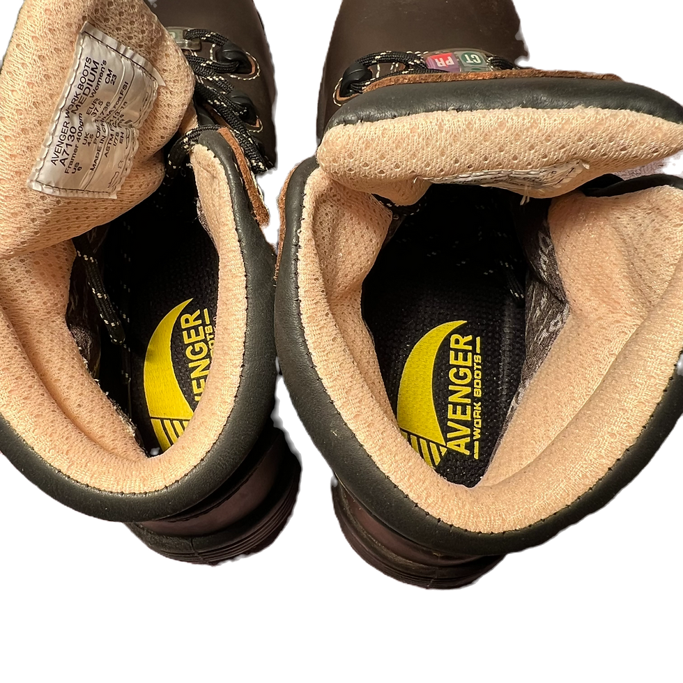 Thumbnail: USED WOMEN AVENGER WATER RESISTANT 3M THINSULATE WORK BOOTS