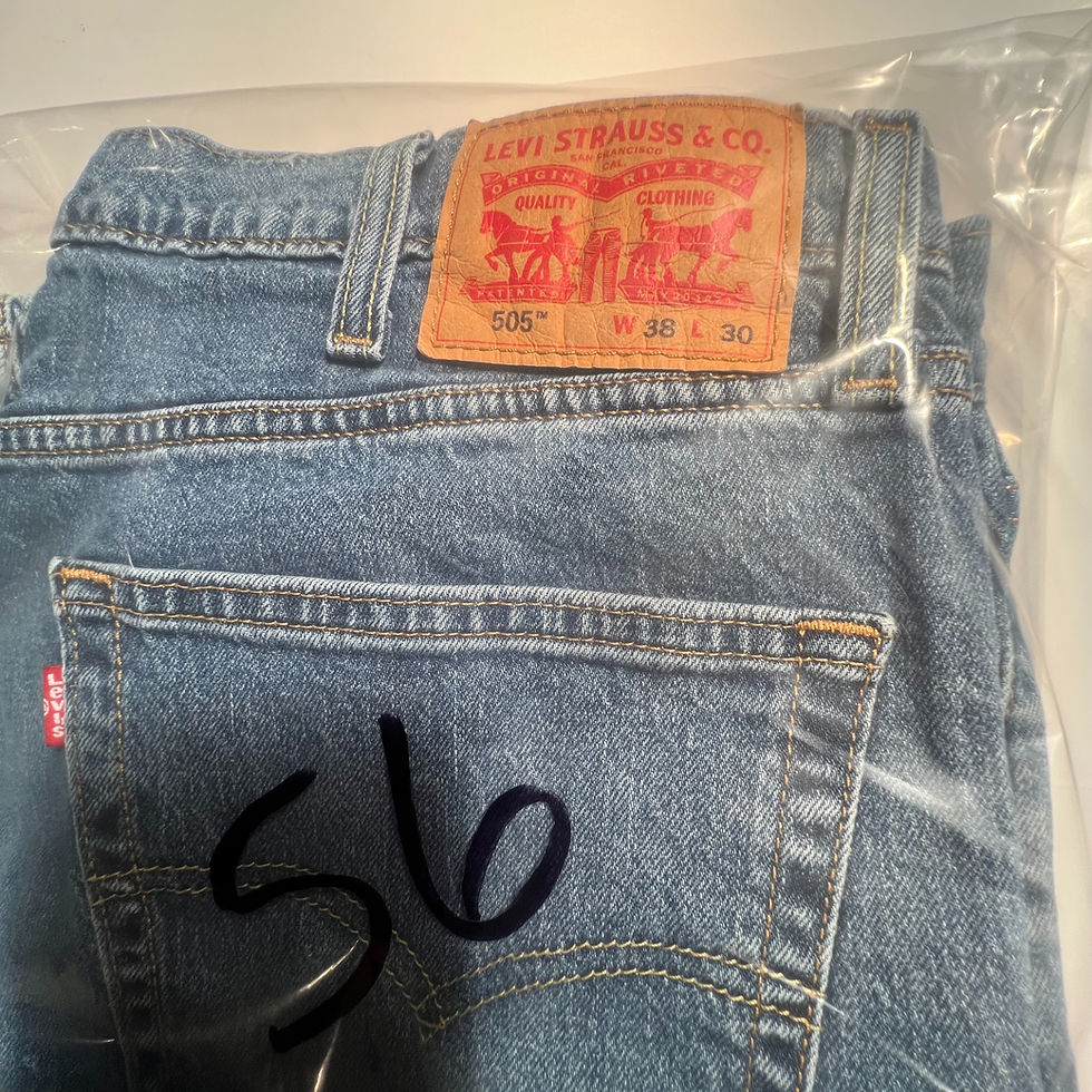 Thumbnail: LEVI 505 DENIM JEANS SIZE W38/L30
