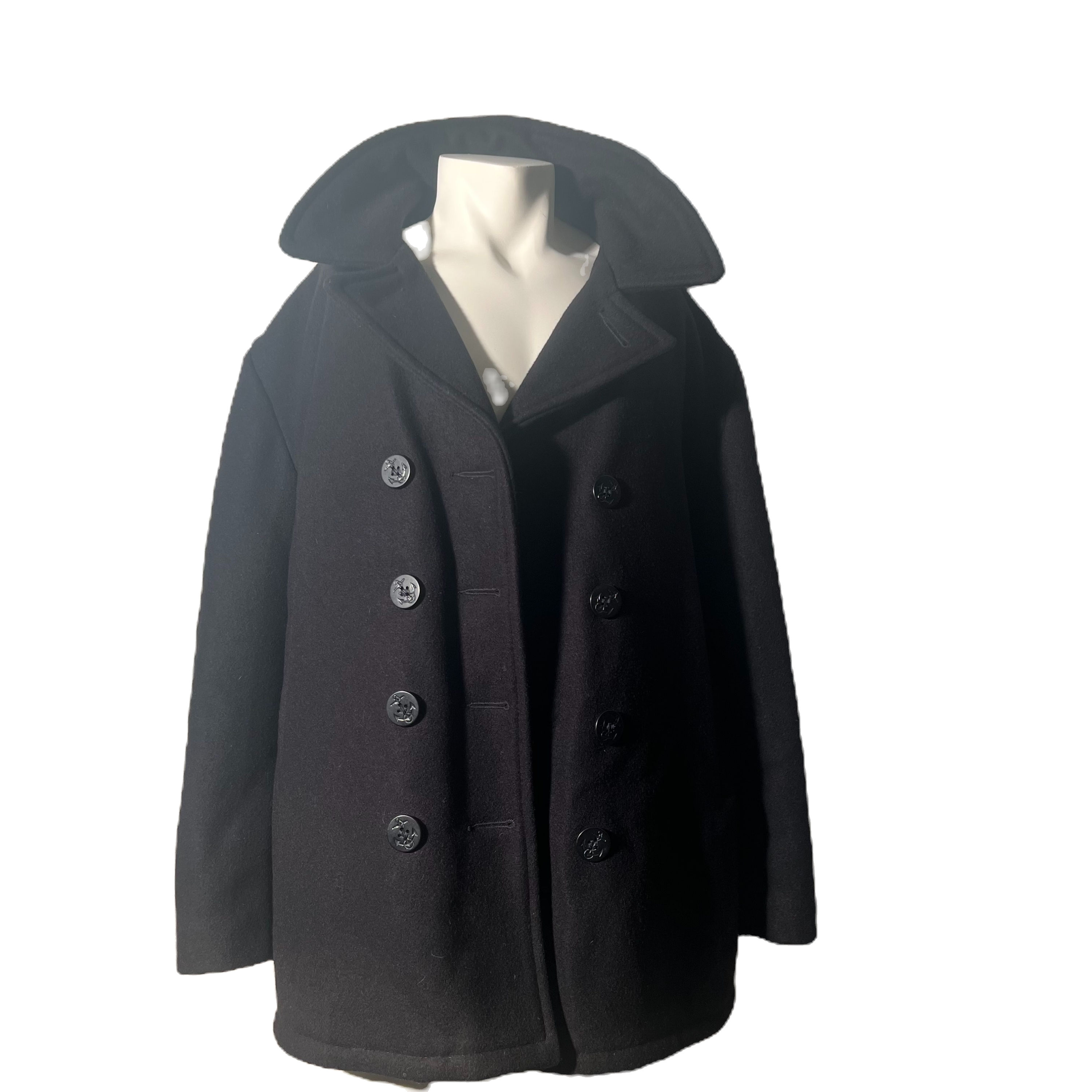 USED MEN SCHOTT NYC 740N AUTHENTIC PEACOAT