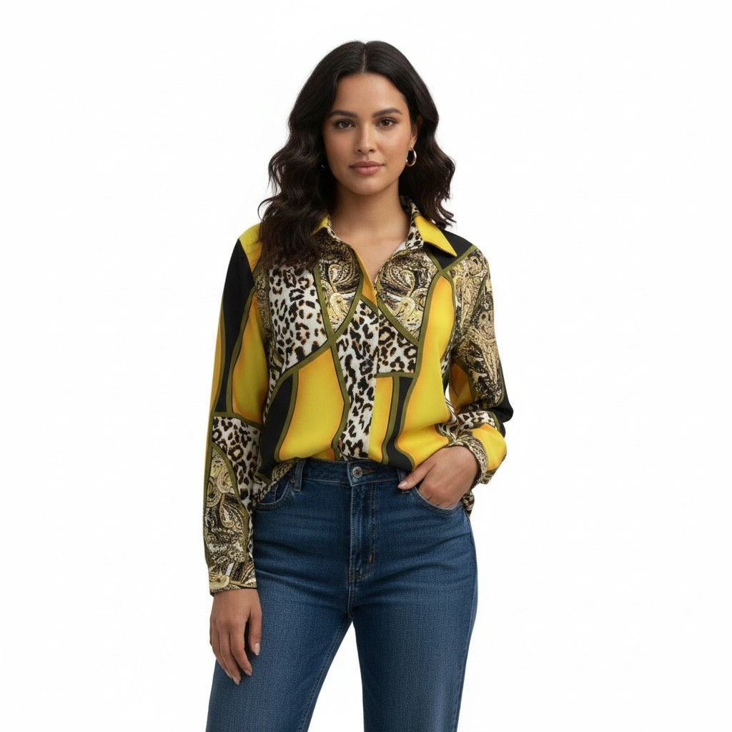 Stylish Long Sleeve Printed Shirt