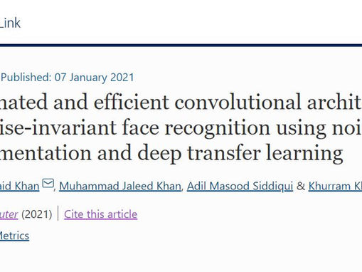 Paper published in Visual Computer