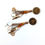 Thumbnail: Crystal studded, charms long hanging earring.
