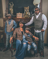 Vintage style family portrait