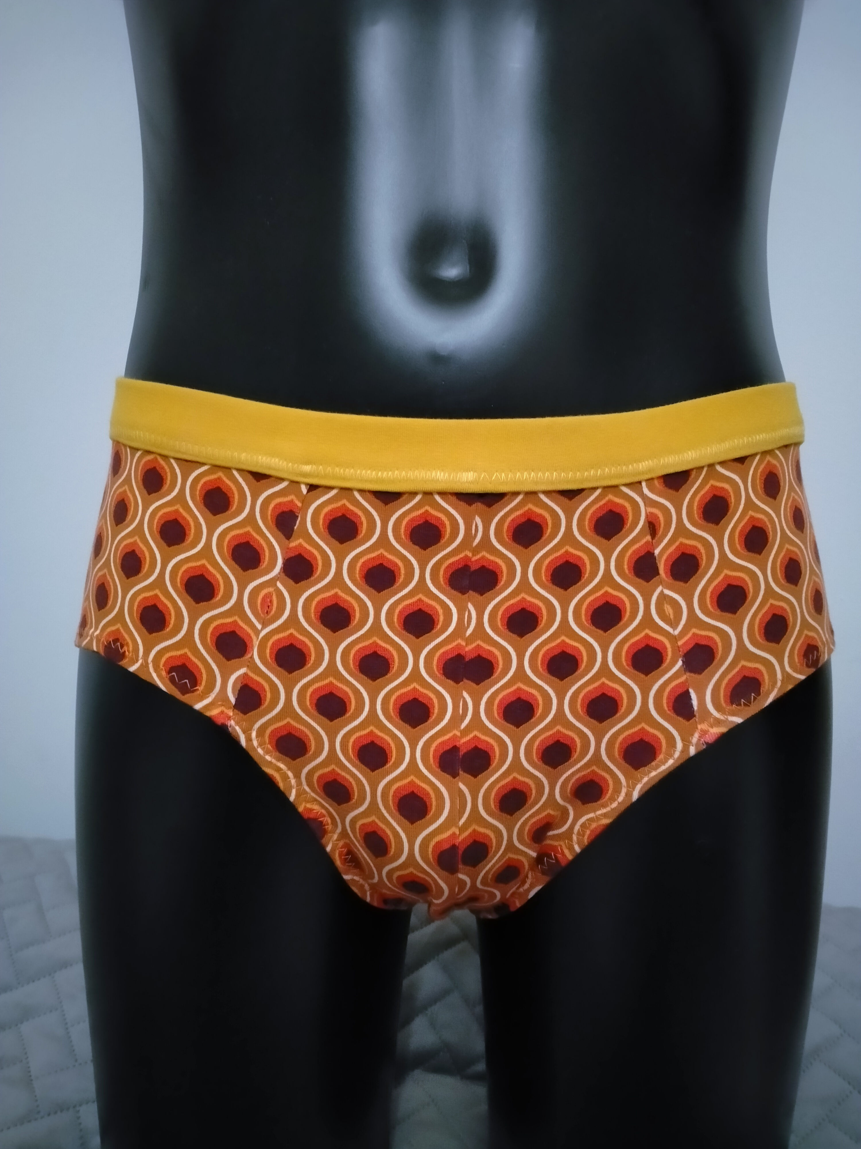 Slip homme Vintage orange