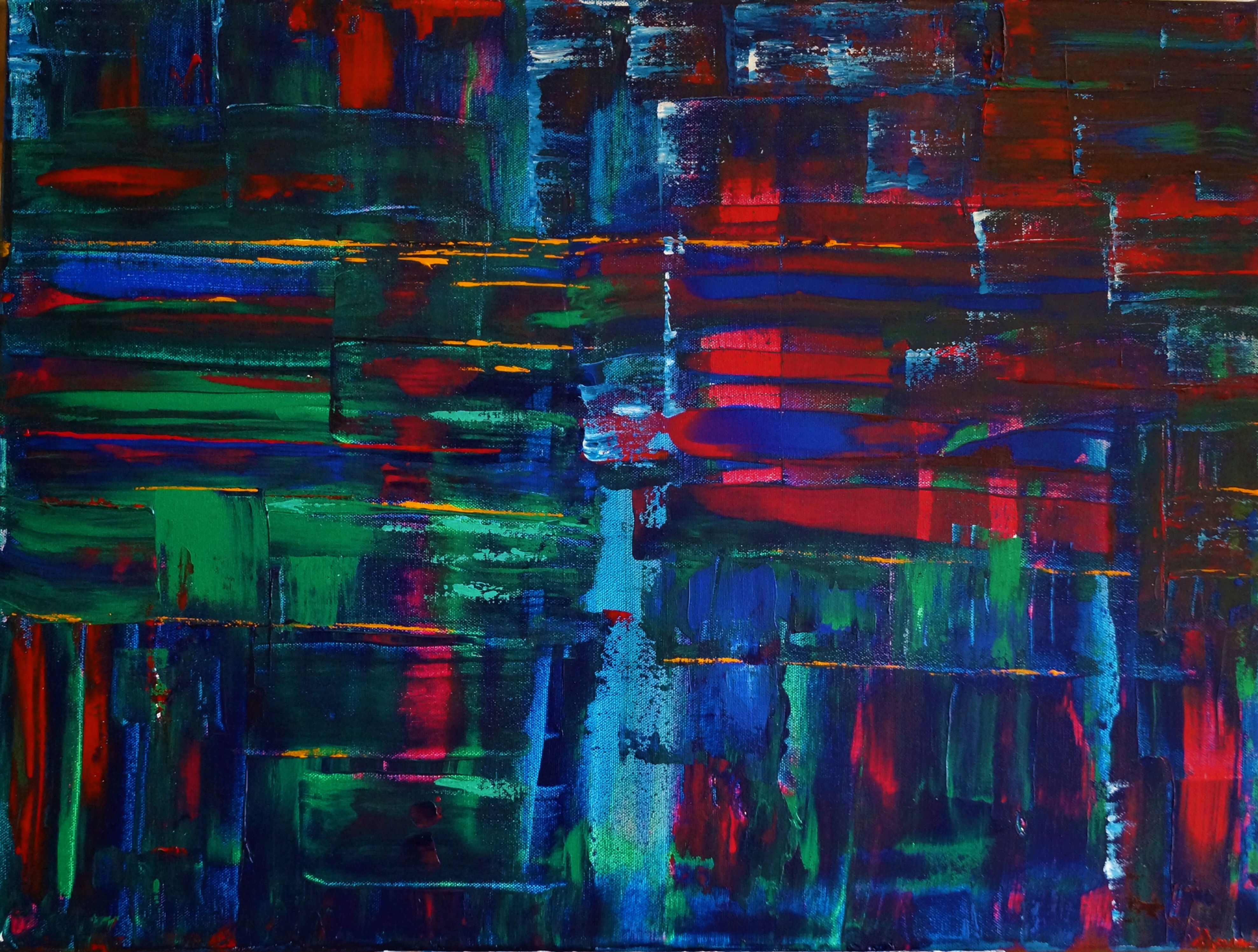 Original abstract painting on canvas