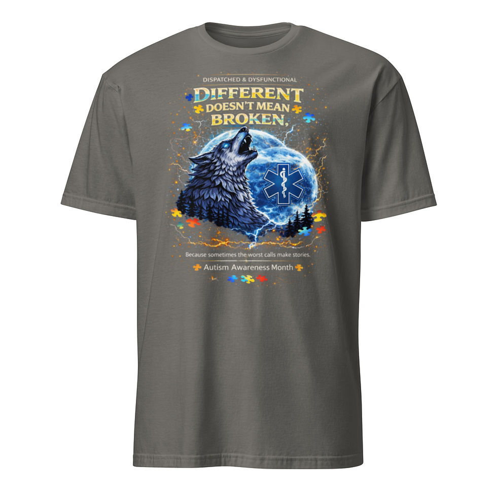 Thumbnail: Different Doesn't Mean Broken Wolf Tee (Autism Awareness Edition)