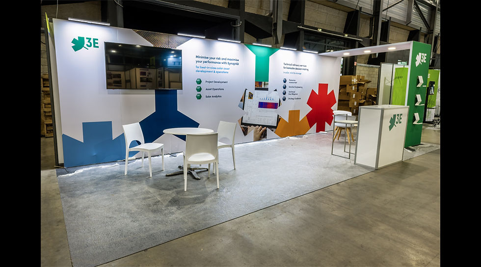 Stand transportable H-line avec tissu tendu imprimés par sublimation, arche, module porte-document -