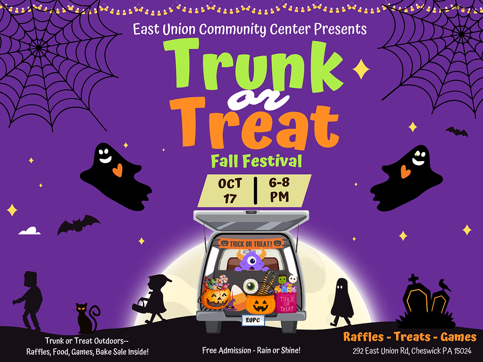 Trunk or Treat Fall Festival