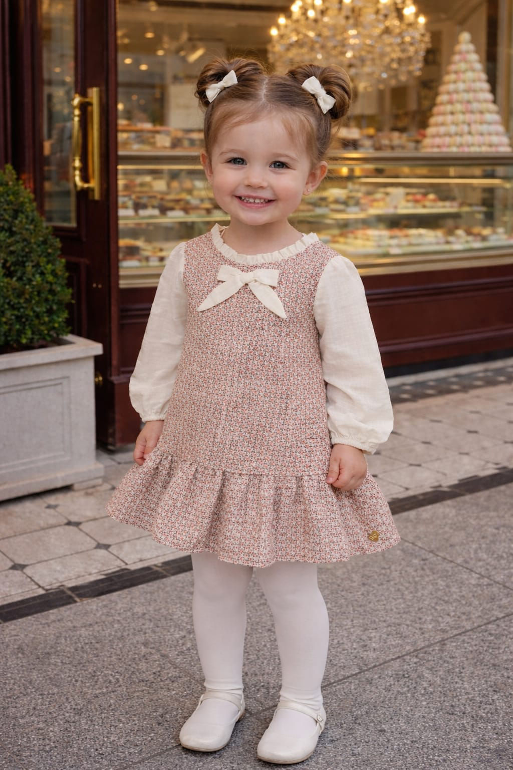Vestido Tweed Rosê