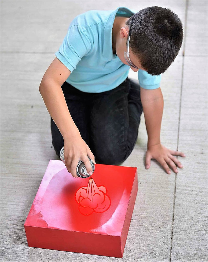 Painting parts with moldedin colors a great partnership.