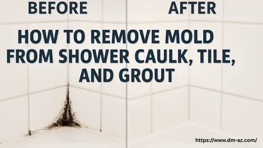 How to Remove Mold from Shower Caulk, Tile, and Grout