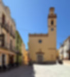 Nøkternt utformet Iglesia de Santa Ana i Castell de Castells i Spania