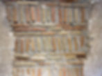 Detaler fra original murvegg i Castillo de Castalla