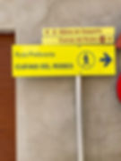 Skilt til grottene i Rojales i Alicanteregionen