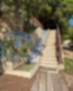 Trapp med sklie i Parque Mote Tossal i Alicante