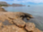 Strand med vulkansk steinblanding ved la Olla Altea på Costa Blanca