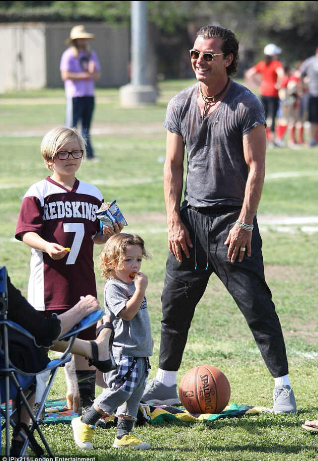 Gavin Rossdale & son Apollo Rossdale