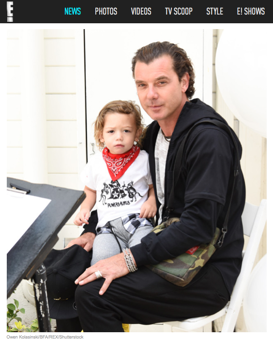 Gavin Rossdale &son Apollo Rossdale