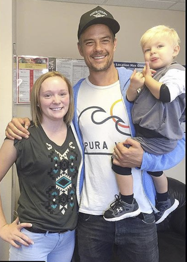 Josh Duhamel and Axl Duhamel