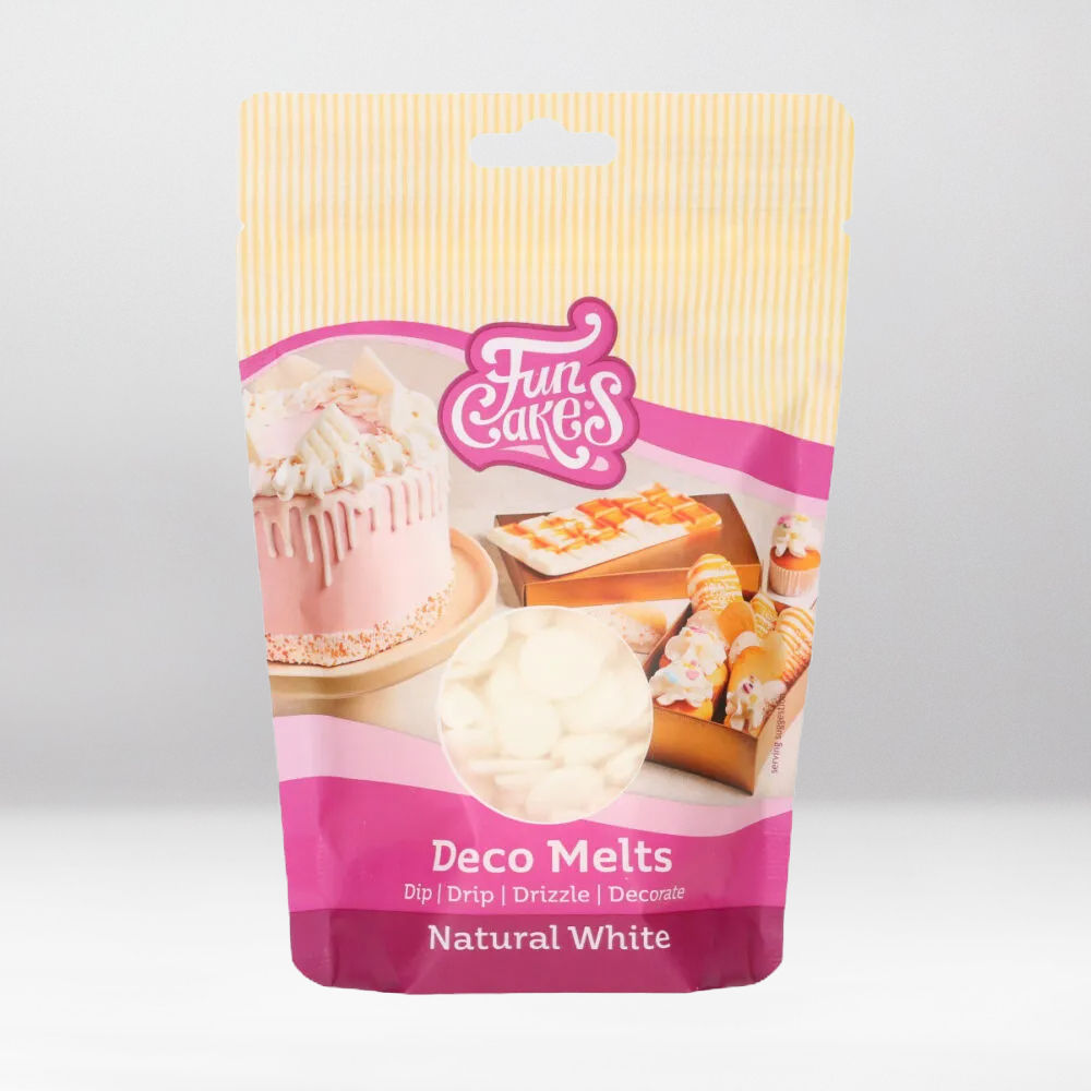 FUNCAKES DECO MELTS NATURAL WHITE-250G