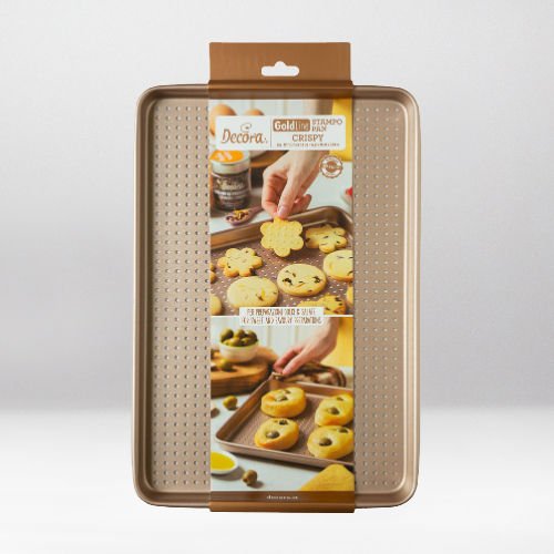 DECORA ROSE GOLD LINE COOKIE NONSTICK PAN 39.7 x 27 x 2.4 CM