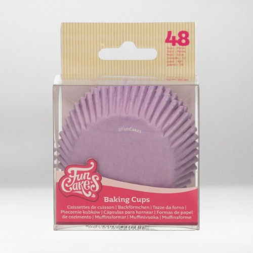 FUNCAKES BAKING CUPS PURPLE PK/48