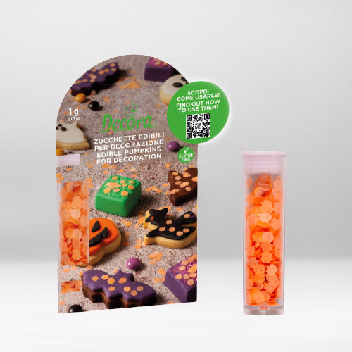 DECORA EDIBLE ORANGE PUMPINKS 1G