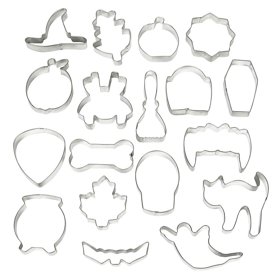 Thumbnail: WILTON METAL COOKIE CUTTER HALLOWEEN SET X18