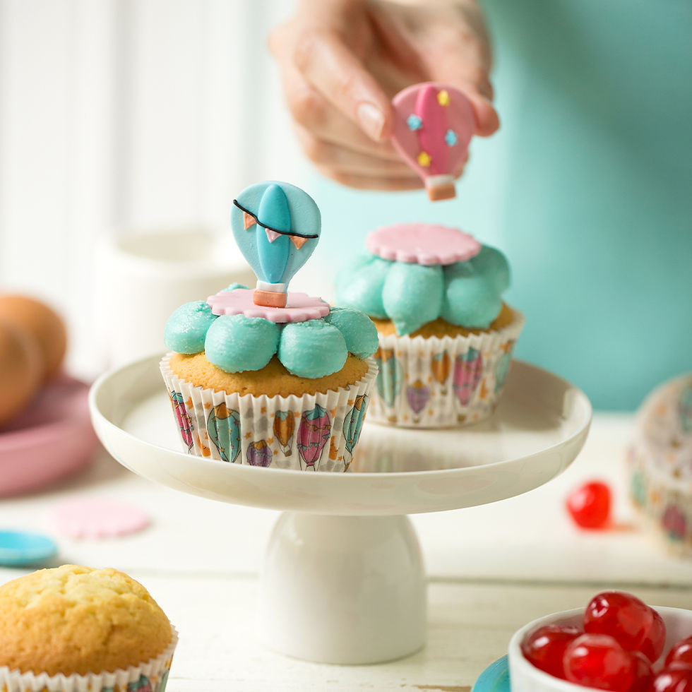 Thumbnail: DECORA BABY BOY SUGAR DECORATIONS X6