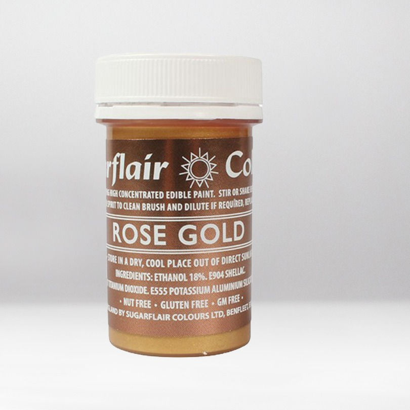 SUGARFLAIR ROSE GOLD EDIBLE PAINT 20MG Sugar Craft Malta