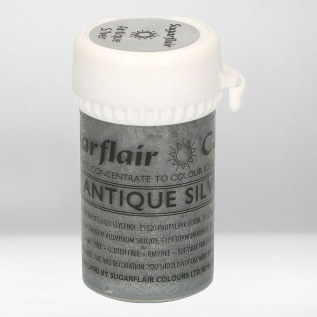 SUGARFLAIR SATIN COLOUR - ANTIQUE SILVER