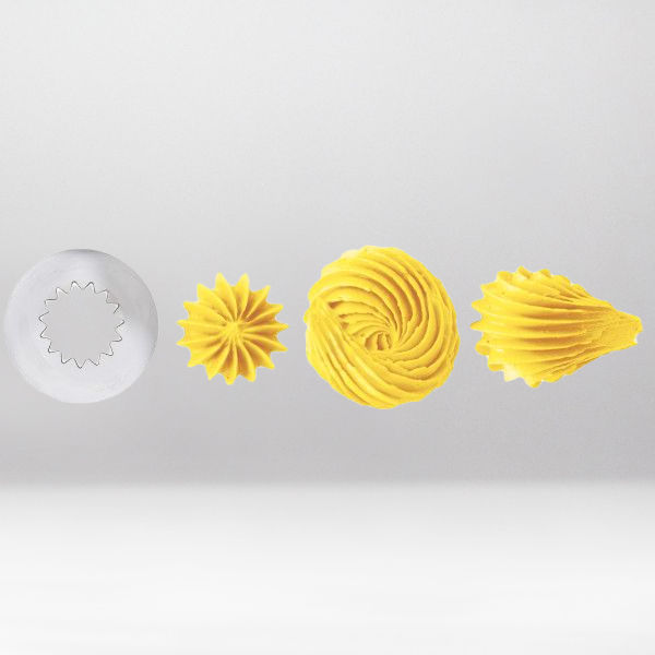 Thumbnail: WILTON DECORATING TIP OPEN STAR CARDED SET/3