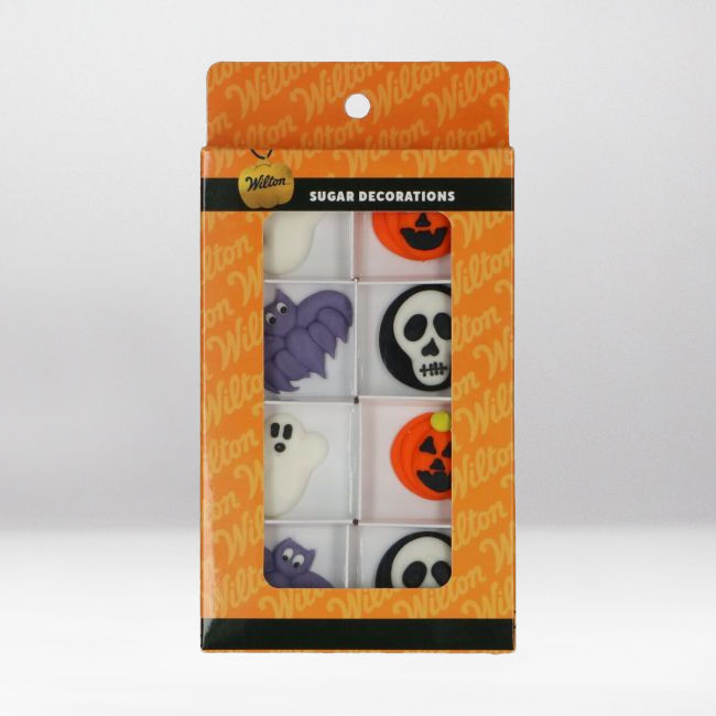 WILTON SUGAR DECORATIONS CLASSIC HALLOWEEN SET/8