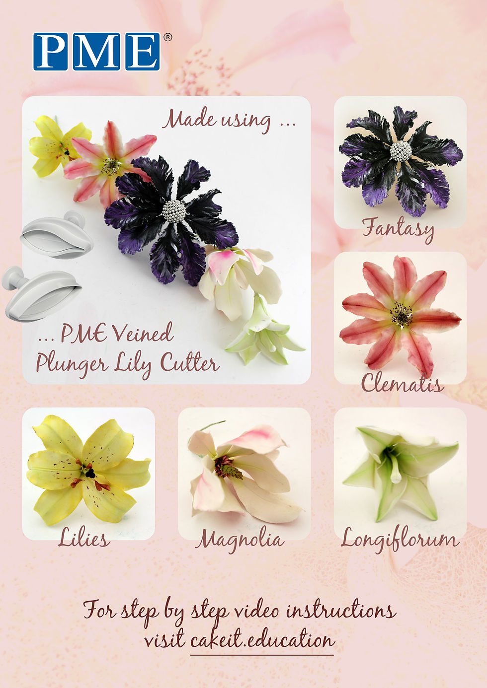Thumbnail: PME LILY PLUNGER CUTTER SET MED SET/2
