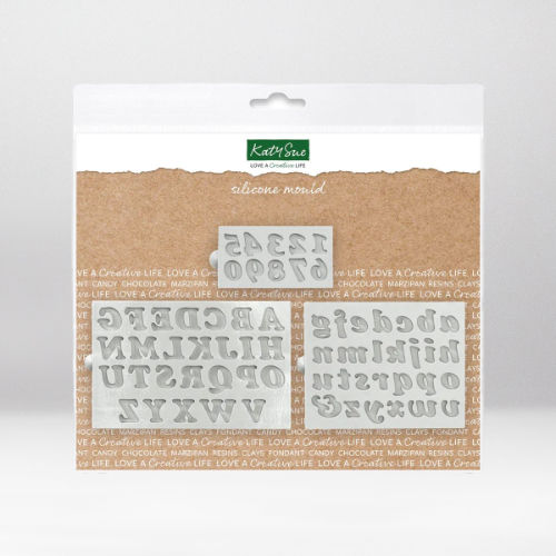 KATY SUE MOULD BASIC ITALICS ALPHABET AND NUMBERS SET/3
