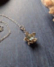 Topaz Lotus Necklace