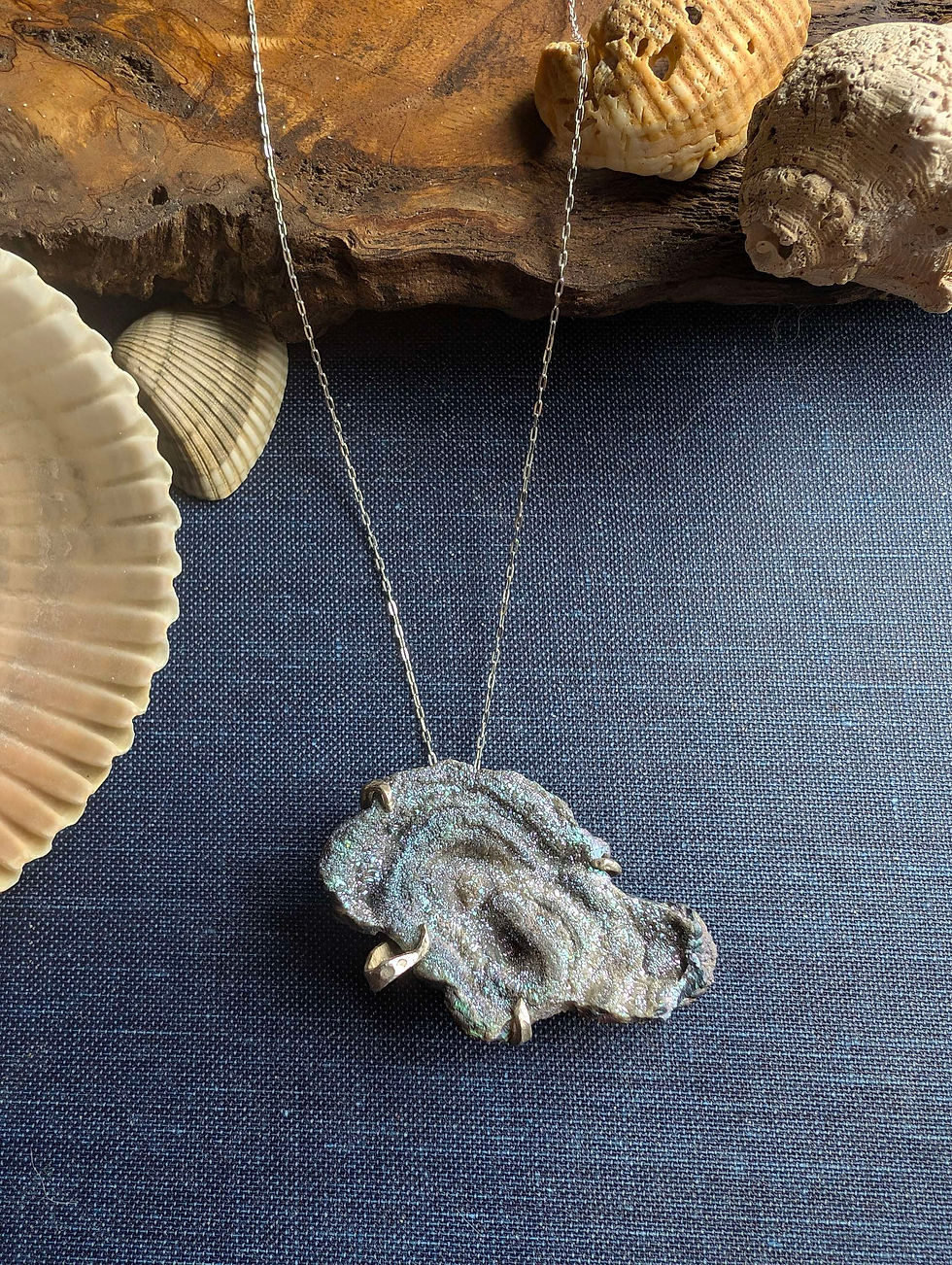 Thumbnail: Sparkling Tide Pool  Reversible Necklace