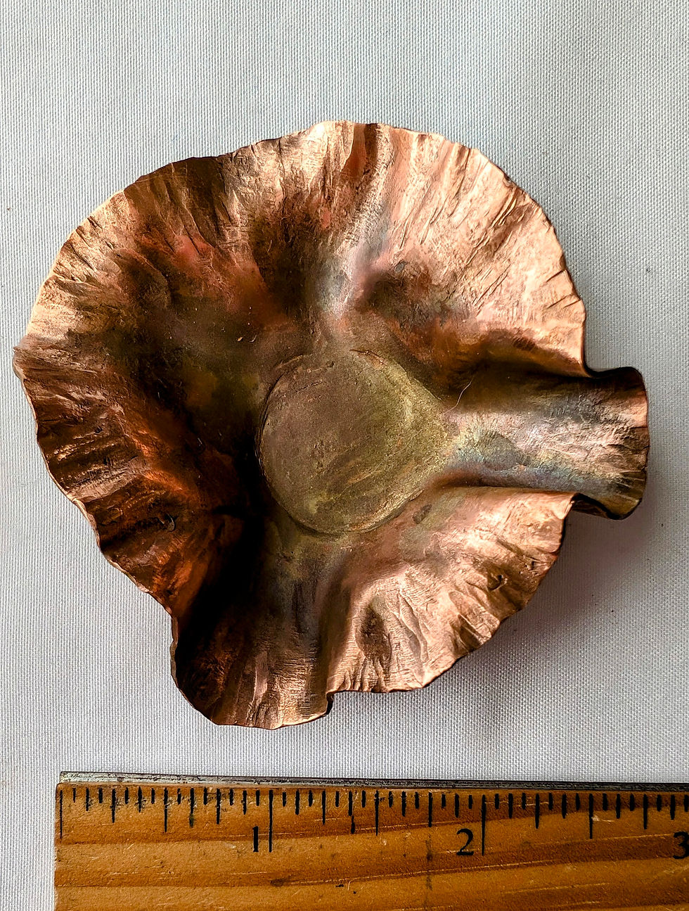 Thumbnail: Hand-forged Copper Poppy Incense Burner / Catch-all