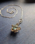 Thumbnail: Topaz Lotus Necklace