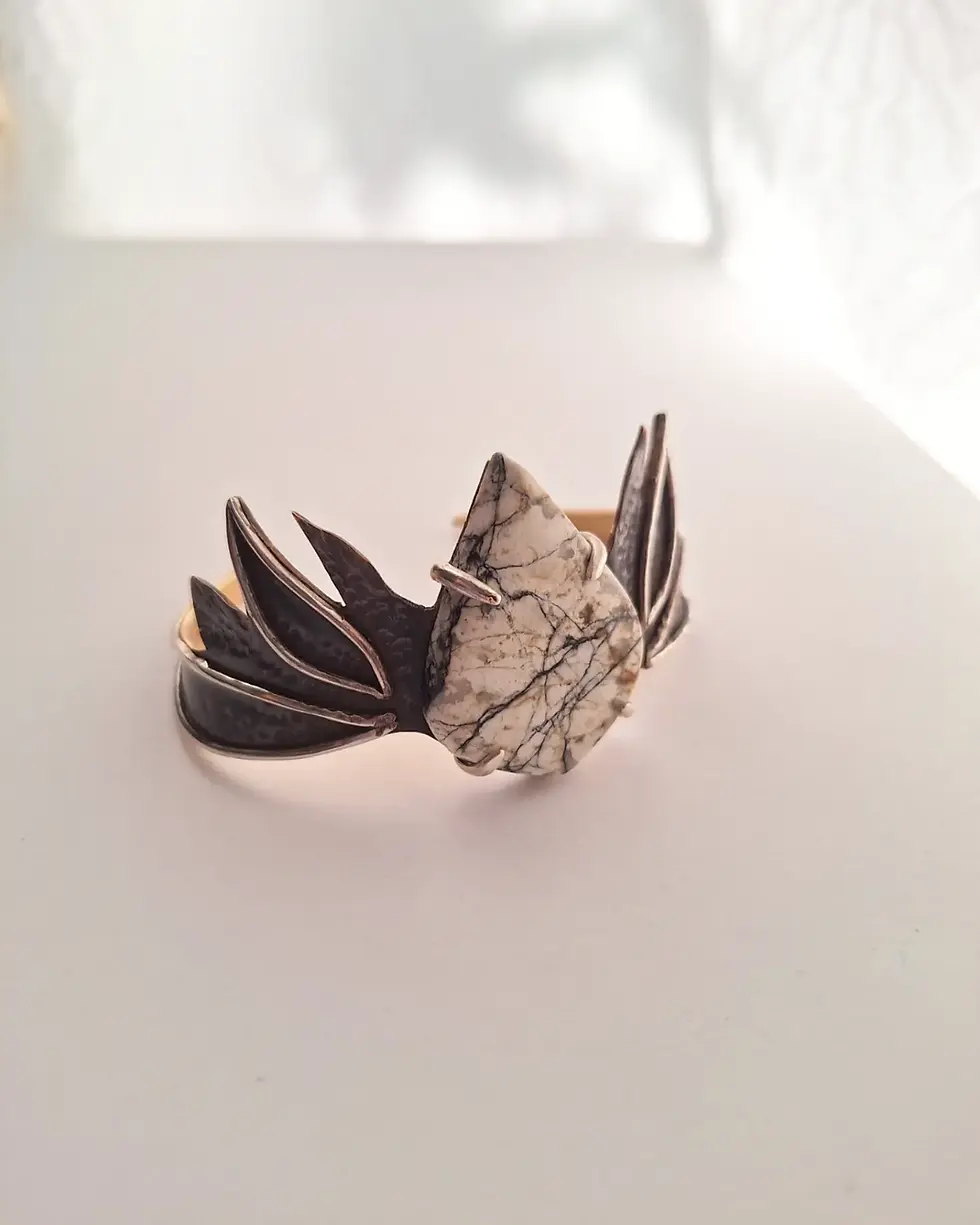 Thumbnail: Earth & Fire Lotus Cuff